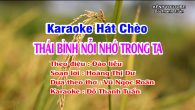 Karaoke Hát chèo Thái Bình nỗi nhớ trong ta